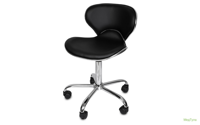 Стул мастера Mizomed MZ 01 на колесиках, со спинкой black